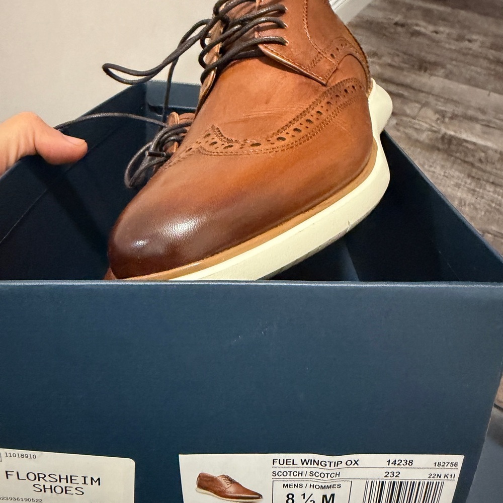 Florsheim Men's Tan Wingtip Oxfords